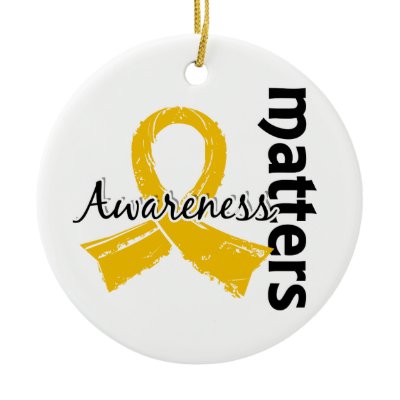 Awareness Matters 7 Childhood Cancer Christmas Tree Ornament by awarenessgifts