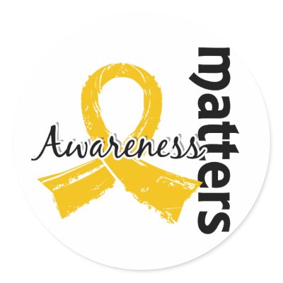 Awareness Matters 7 Childhood Cancer Stickers by awarenessgifts