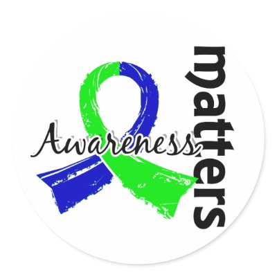 Awareness Matters 7 EDS Round Sticker by awarenessgifts