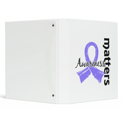 Awareness Matters 7 Esophageal Cancer Vinyl Binders by awarenessgifts