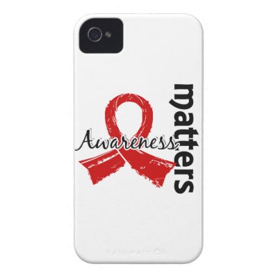 Awareness Matters 7 Heart Disease Iphone 4 Cases by awarenessgifts