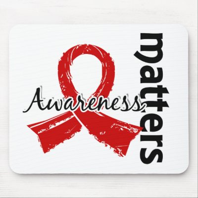 Awareness Matters 7 Heart Disease Mousepads by awarenessgifts
