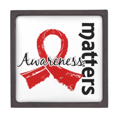 Awareness Matters 7 Heart Disease Premium Keepsake Box by awarenessgifts