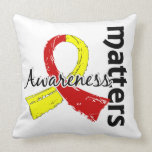 Awareness Matters 7 Hepatitis C Throw Pillow