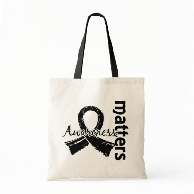 Awareness Matters 7 Melanoma Tote Bag by awarenessgifts