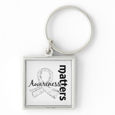 Awareness Matters 7 Mesothelioma Key Chains by awarenessgifts