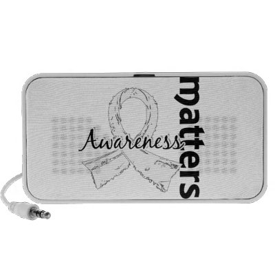Awareness Matters 7 Mesothelioma Ipod Speakers by awarenessgifts