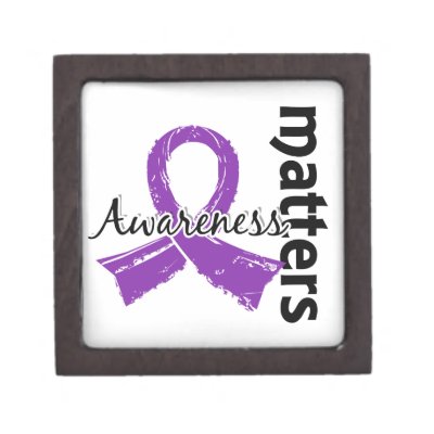Awareness Matters 7 Pancreatic Cancer Premium Trinket Boxes by awarenessgifts