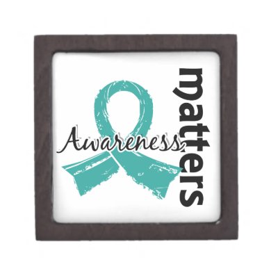 Awareness Matters 7 Peritoneal Cancer Premium Keepsake Box by awarenessgifts