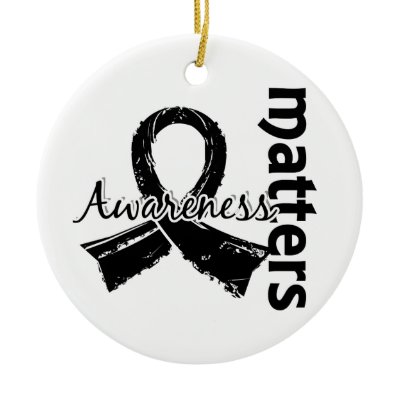 Awareness Matters 7 Skin Cancer Christmas Ornament by awarenessgifts