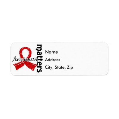 Awareness Matters 7 Stroke Return Address Labels by awarenessgifts