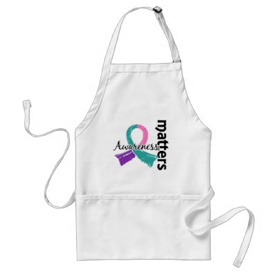 Awareness Matters 7 Thyroid Cancer Apron by awarenessgifts