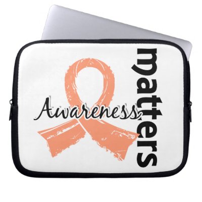 Awareness Matters 7 Uterine Cancer Laptop Computer Sleeves by awarenessgifts