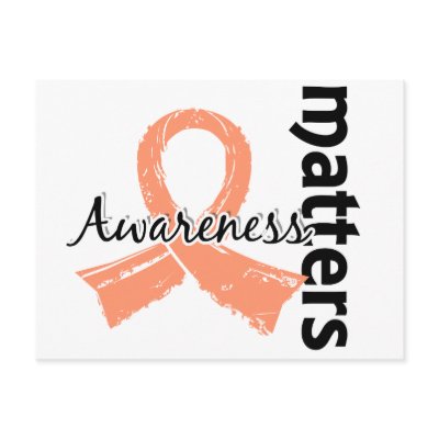Awareness Matters 7 Uterine Cancer Post Card by awarenessgifts