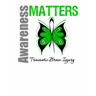 Awareness Matters Butterfly Traumatic Brain Injury shirt
