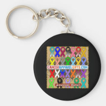 Awareness Matters by CancerApparelGifts.Com Key Chain