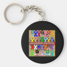 Awareness Matters - Cancer Ribbons Key Chains