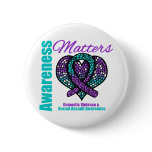 Awareness Matters Domestic Violence Pinback Button