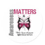 Awareness Matters Throat Cancer Round Sticker