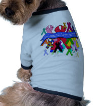 Awareness Ribbons for Universal Health Care pet clothing