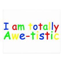 Awareness Tee Totally Autistic Postcard