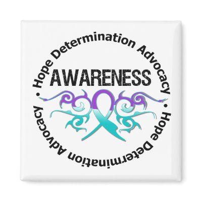 Awareness Tribal Ribbon Domestic Violence Fridge Magnets by giftsforawareness