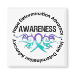 Awareness Tribal Ribbon Domestic Violence Fridge Magnets