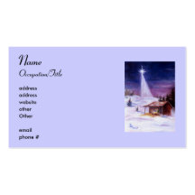 Away In a Manger Avery Business Card