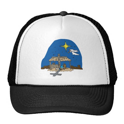 Away In A Manger Mesh Hats