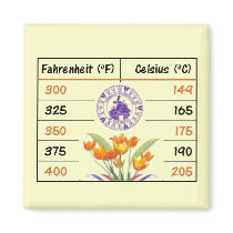 AWC Kitchen Baking Conversions magnets
