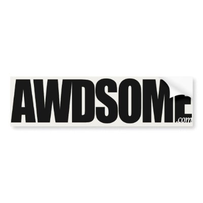 awdsome aspen white bumper stickers by awdsome