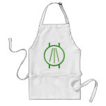 Awen Neon Green aprons