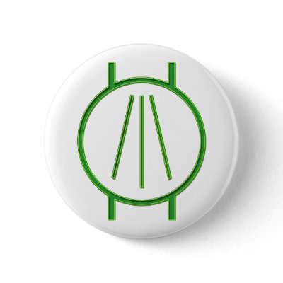 Awen Neon Green Buttons by johnpryor2000