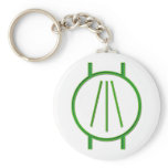 Awen Neon Green Keychains