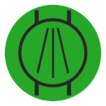 Awen Round Sticker