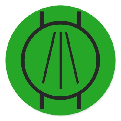 Awen Round Sticker by johnpryor2000