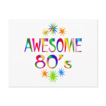Awesome 80s post card