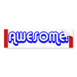 Awesome! 80s Retro Bumper Sticker