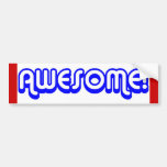 Awesome! 80s Retro Bumper Sticker