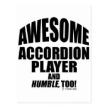 Awesome Accordion Player Postcards