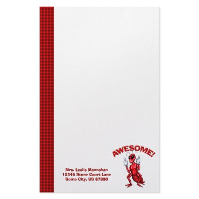 Awesome Ant Stationery by TeacherTools