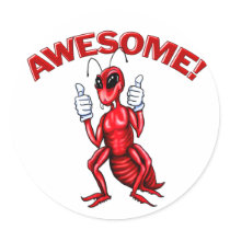Awesome Ant Round Sticker