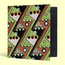 Awesome Art Deco Abstract Shapes Binder binders