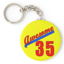 Awesome at 35 Years Old Key Chains