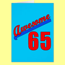 Awesome at 65 Years Old cards