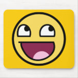 awesome /b/ smiley face mouse pad