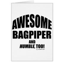 Awesome Bagpiper Cards