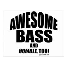 Awesome Bass Postcard