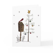Awesome bird/birdhouse,christmas tree greeting car cards