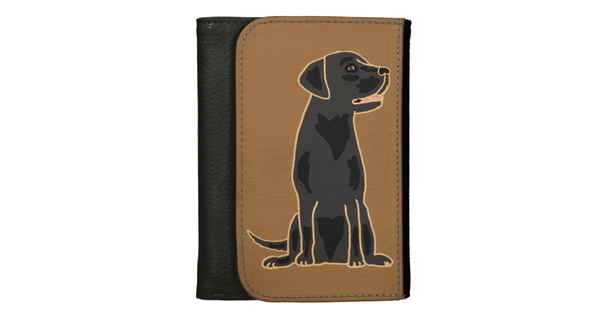 Awesome Black Labrador Dog Wallet Zazzle